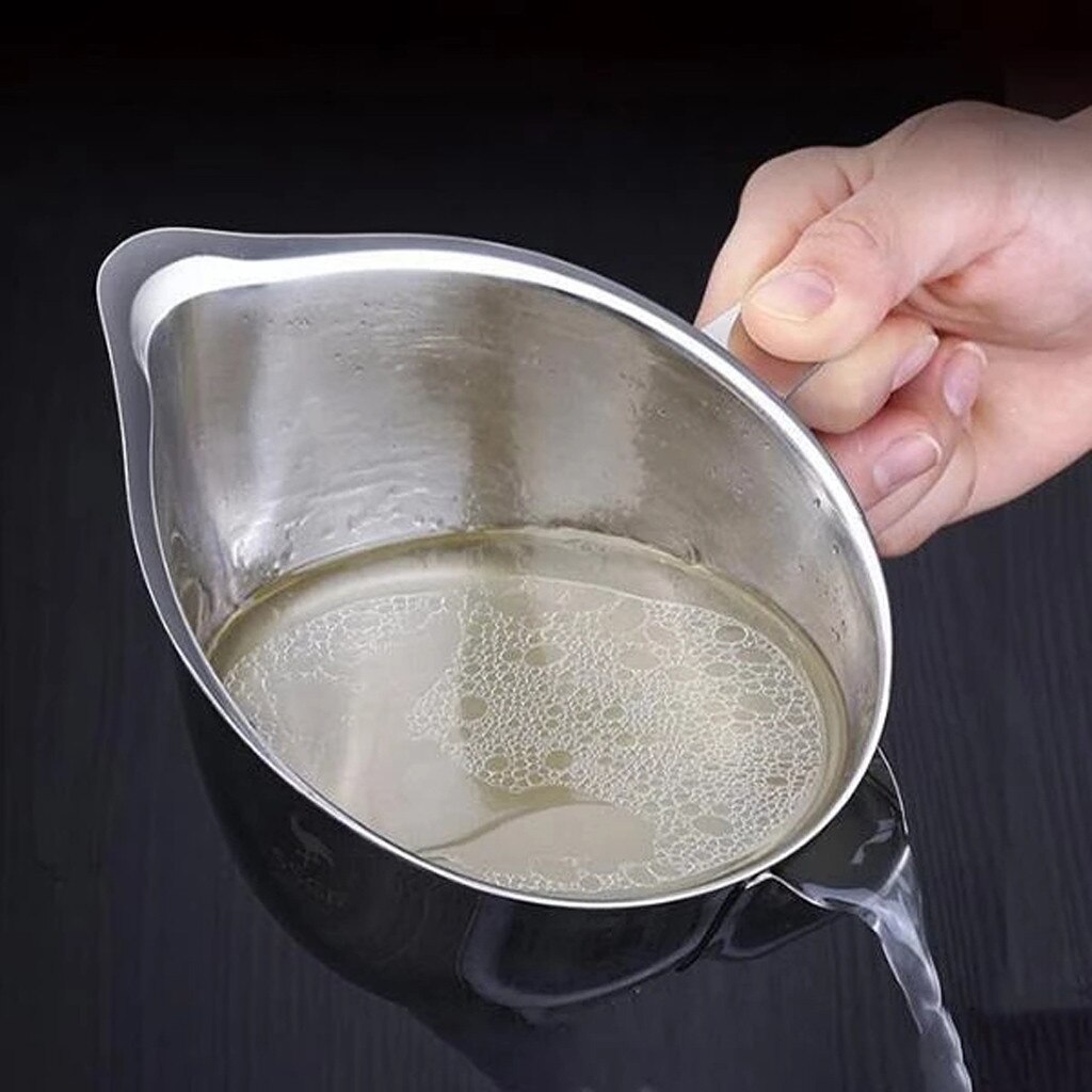 Colador de acero inoxidable 304 para cocina, filtro de aceite, separador de agua y aceite, filtro colador, Bol, olla, utensilios de cocina