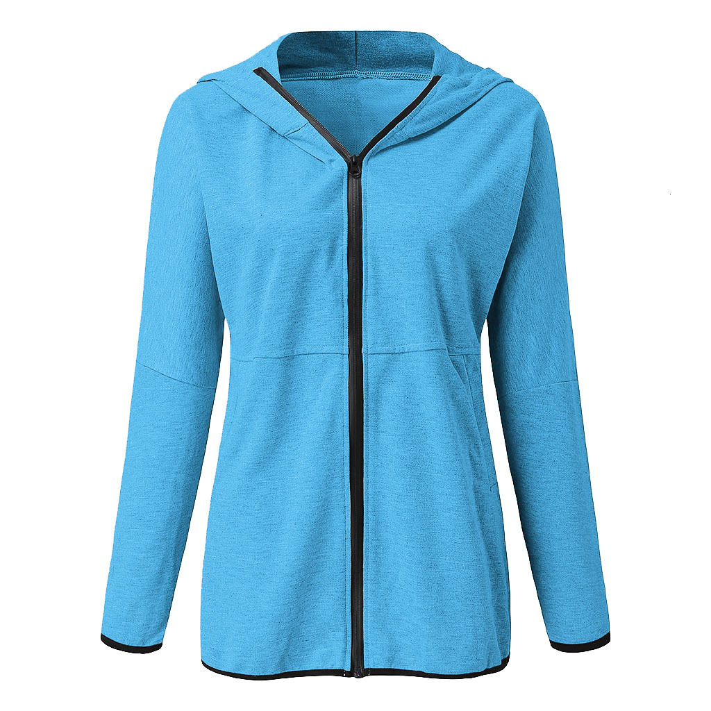 Vrouwen Winter Herfst Solid Hooded Lange Jassen Casual Sport Jassen Met Pocket Warmer Rits Jas Brede taille Bovenkleding Vrouwelijke