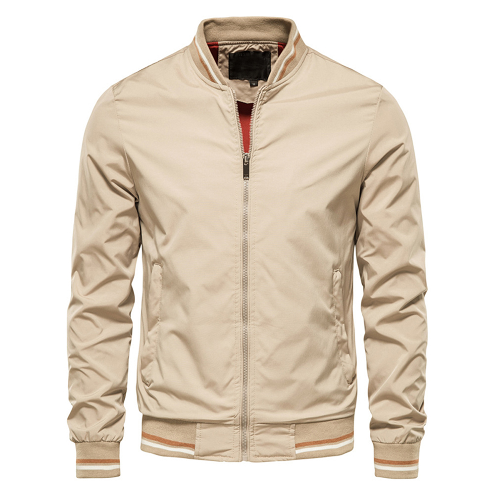 Lente Zomer Bomberjack Mannen Zwart Casual Slim Fit Honkbal Heren Jassen Herfst Mode Jassen Voor Heren: L / Sky Blue