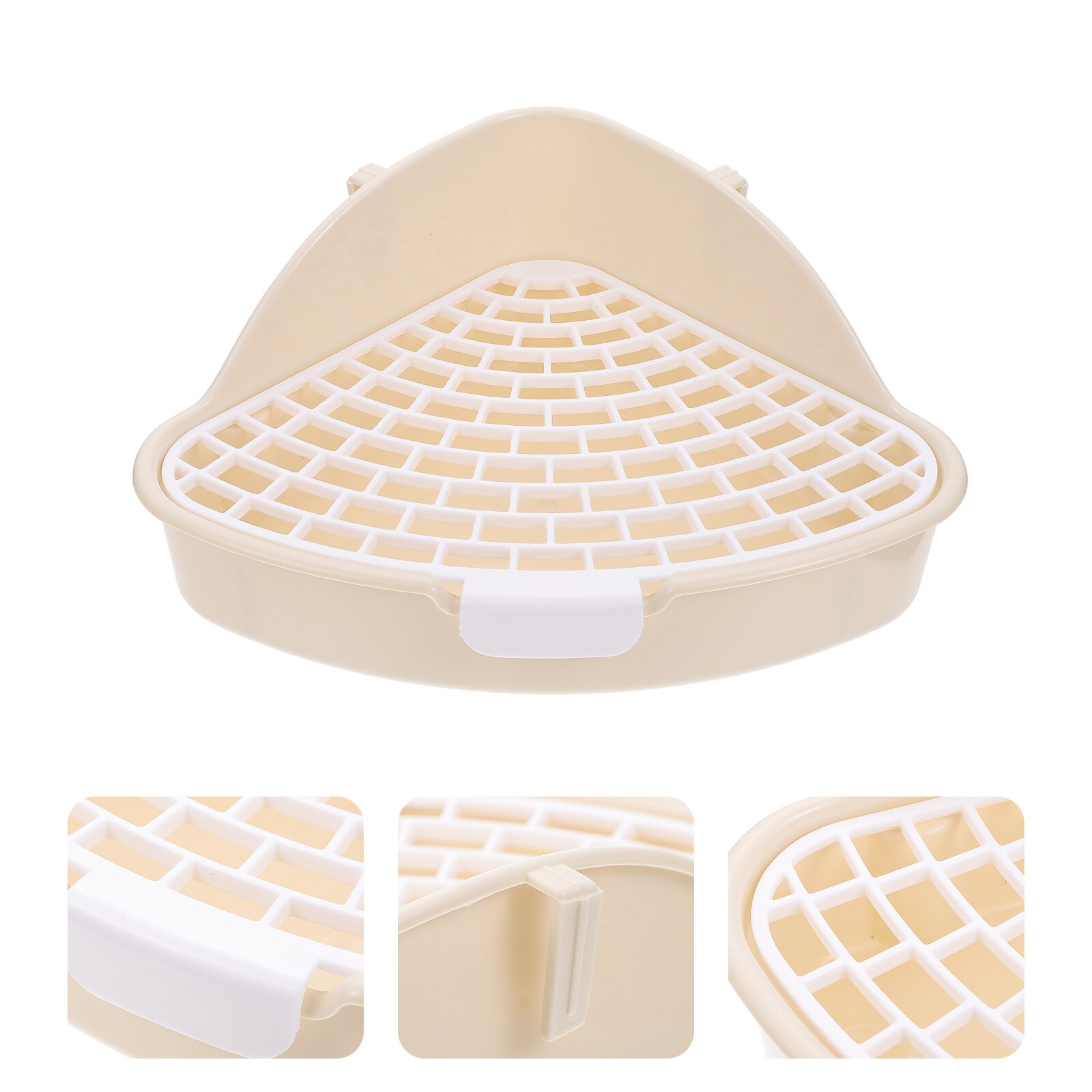 Bunny Litter Box Pet Toilet Triangle Potty Trainer Corner Litter Bedding Box