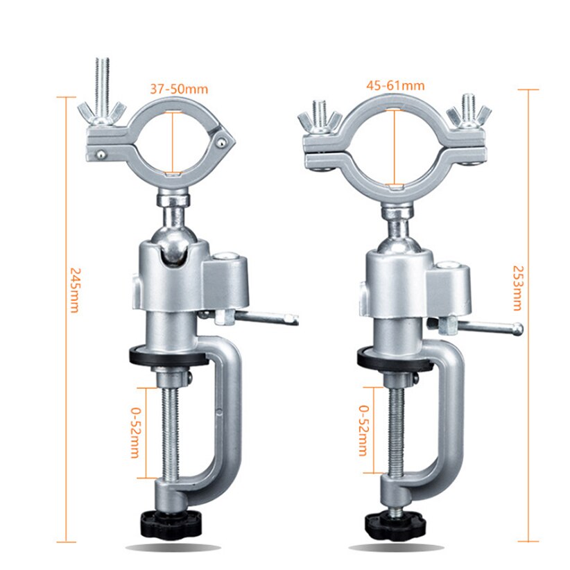 360 Graden Draaitafel Multifunctionele Draaibank Aluminium Draaitafel Vise Platte Neus Tang Elektrische Boor Beugel Roterende Tool