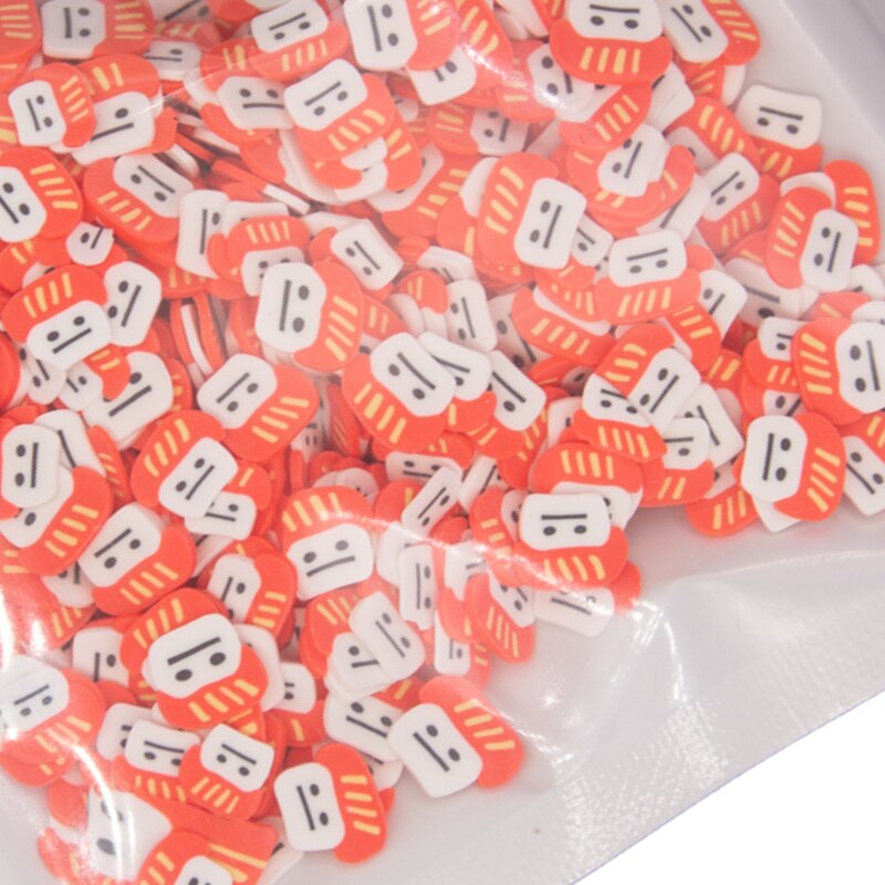 30g Auge Pilz Nette Bär Fisch heiser bilden Polymer Ton Scheiben Streusel für Handwerk Machen DIY Schlamm zu Filtern Acryl Harz füllstoff: 1 klein Pilz