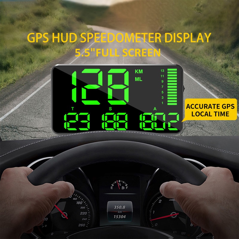 GPS Tacho C60 HUD Display Auto KM/h MPH China Günstige C80 Auto Elektronik  Geschwindigkeit Display C90 C1090 Große bildschirm A100 Hud