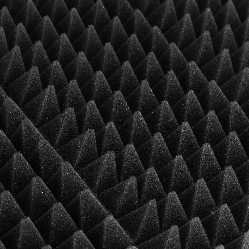 Black Foldable Microphone Isolation Shield, Adjustable Studio Recording Studio Isolator Foam Acoustic Panels Noise-Absorbing