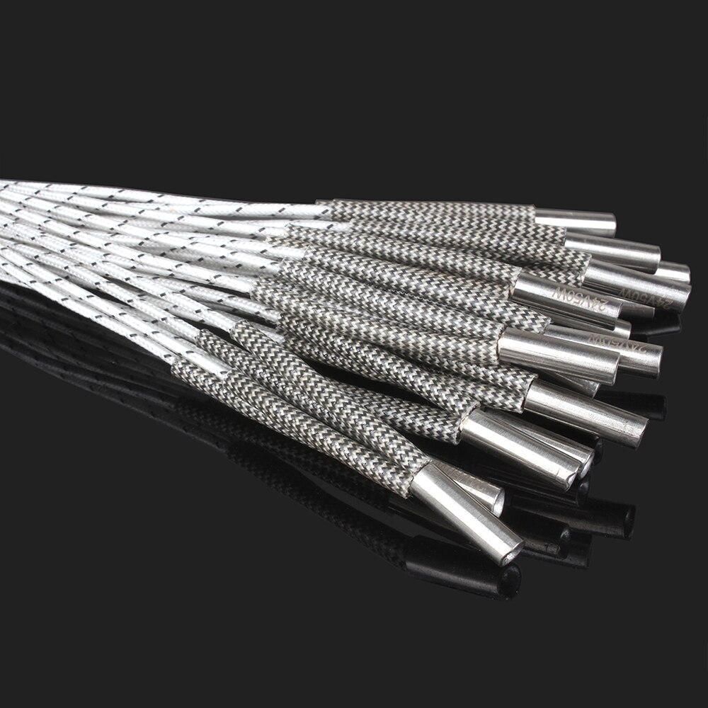 XCR 12V/24V 50W 70W wkład grzewczy części drukarki 3D Hotend rura grzewcza 6*20mm wysoka temperatura dla E3D V6 wulkan Heaterblock
