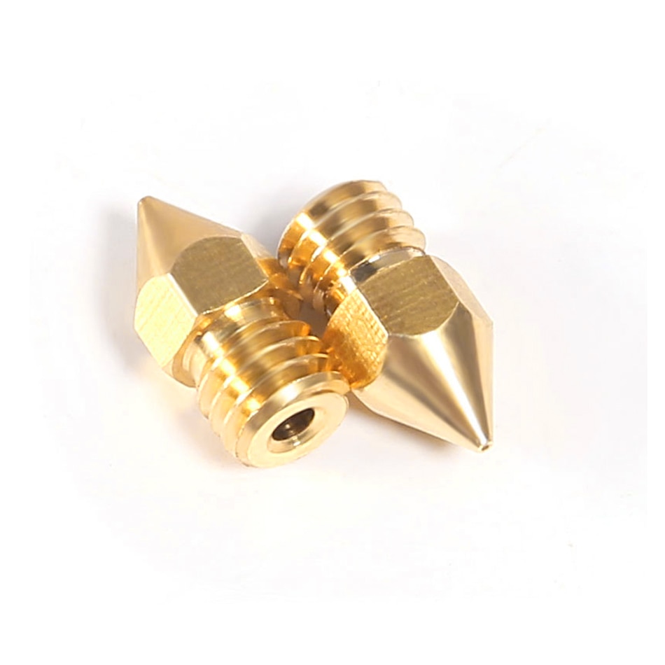 5pcs MK7 MK8 Nozzle For 3d Printer 0.4 0.3 0.2 0.5mm Copper Parts Extruder Threaded 1.75mm 3.0mm Filament Head Brass Nozzles