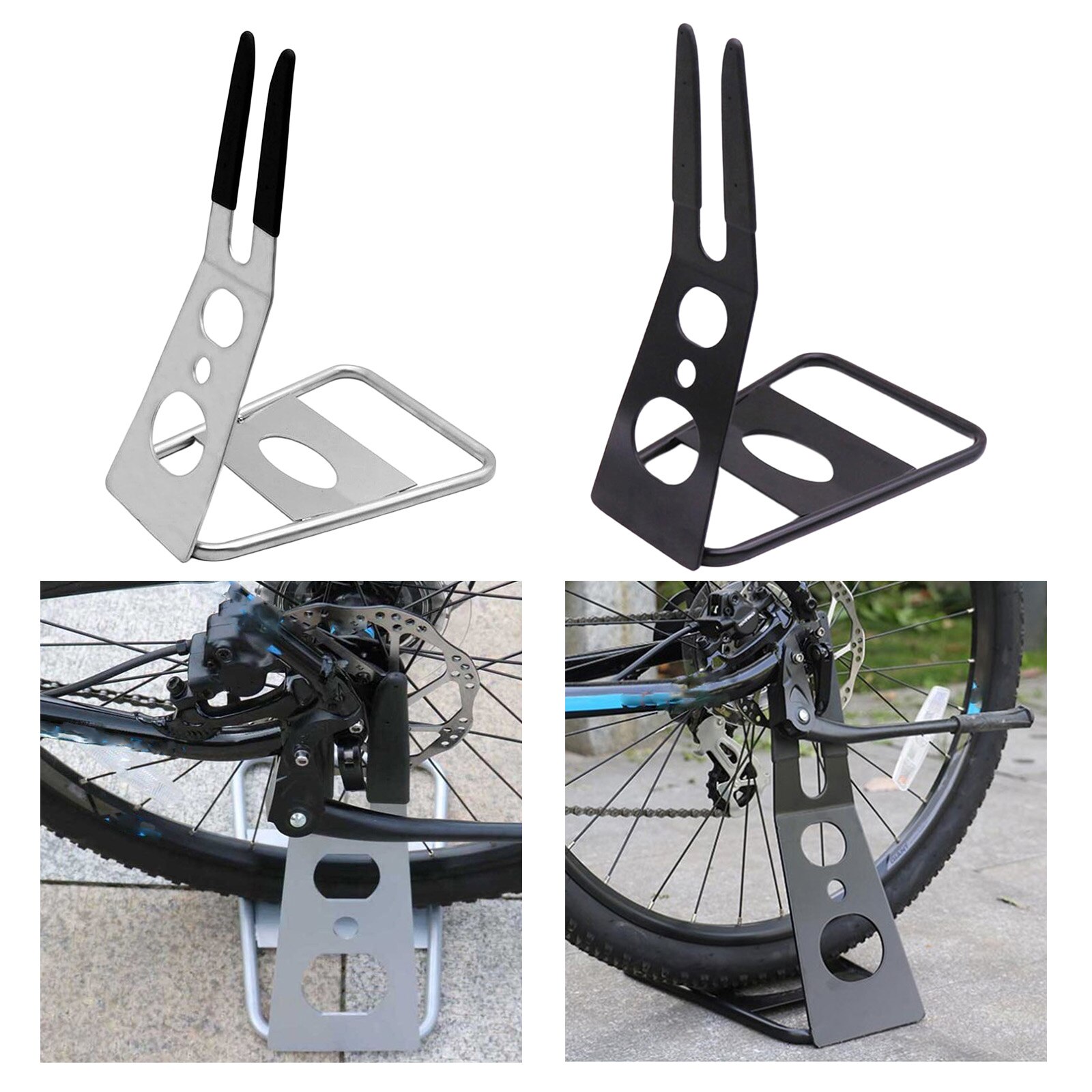 Stable Bicycle Floor Rack Hub Mount Parking Rack Garage Apartment Storage Disc Brake Bike Displaying Stand Accessories