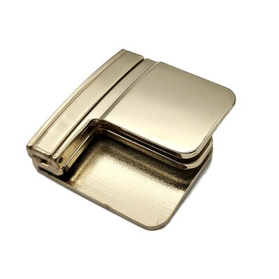Clip retráctil de cintura para pantalones Unisex, hebilla de estiramiento de cintura, Clip de cinturón multifunción, hebilla elástica plegable, hebilla Pop: Golden