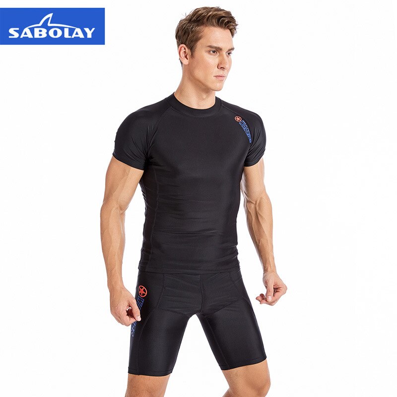 traje de buceo deportivo para exteriores Sabolay, traje de baño dividido de manga corta para hombre, para surf