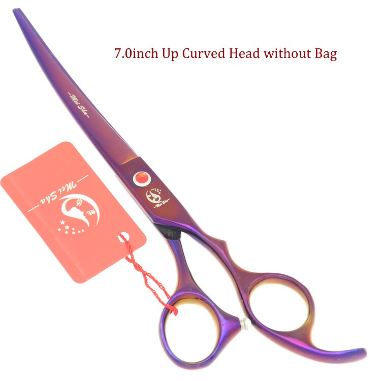 Meisha 7" Pet Scissors Set Dogs Grooming Cutting Shears Thinning Clippers Curved Tijeras with Forceps Puppy Beauty Tools HB0234: HB0114 no bag