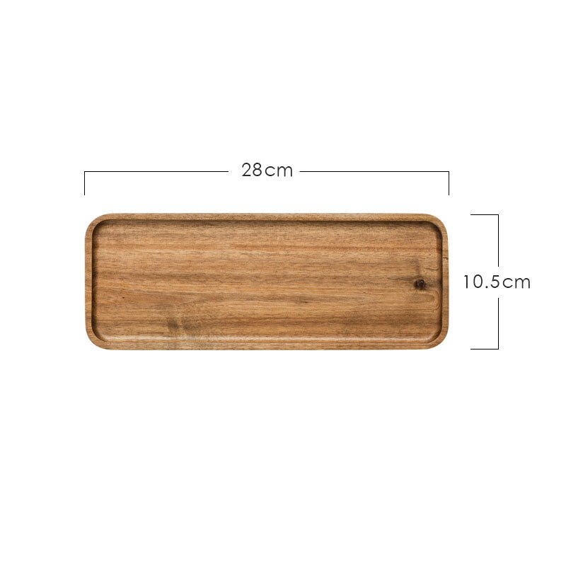 Wooden Tray Japanese Style Household Serving Tray Steak Fruit Snack Coffee Plate Food Tea tray Acacia wooden plate tea tray