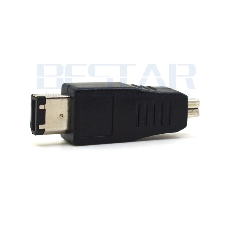 IEEE 1394 adapter IEEE1394 6Pin to 4Pin Firewire Connector Adapter IEEE-1394a Male to Male 6-Pin to 4-Pin