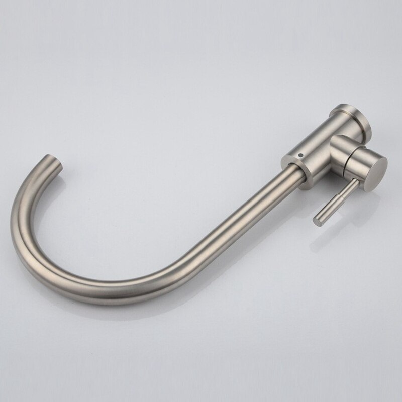 Kitchen Faucets Stainless Steel Kitchen Mixer Single Handle Single Hole Kitchen Faucet Mixer Sink Tap Kitchen Faucet