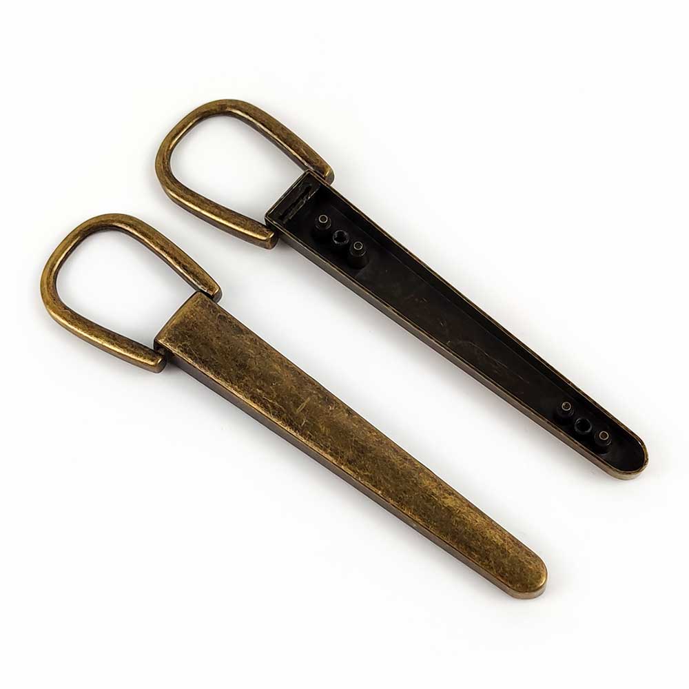 Hebillas de Metal para bolso, accesorio de para bolsos, hebilla decorativa, Conector de gancho, accesorios de Hardware DIY, 2/4 piezas: Bronze / 131mm-2Pcs