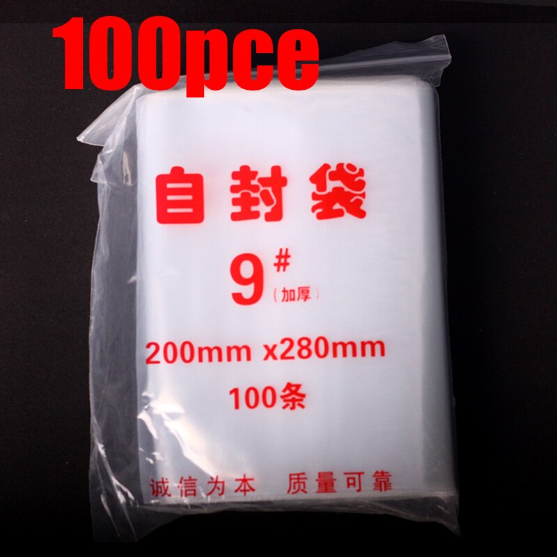 Plastikowa torba, szczelnie zamykana torebka, opakowanie strunowe, pe małe przezroczyste zagęszczane torby, plastikowa żywność zaplombowana konserwacja, worek robić pakowania, duża: 20x28cm