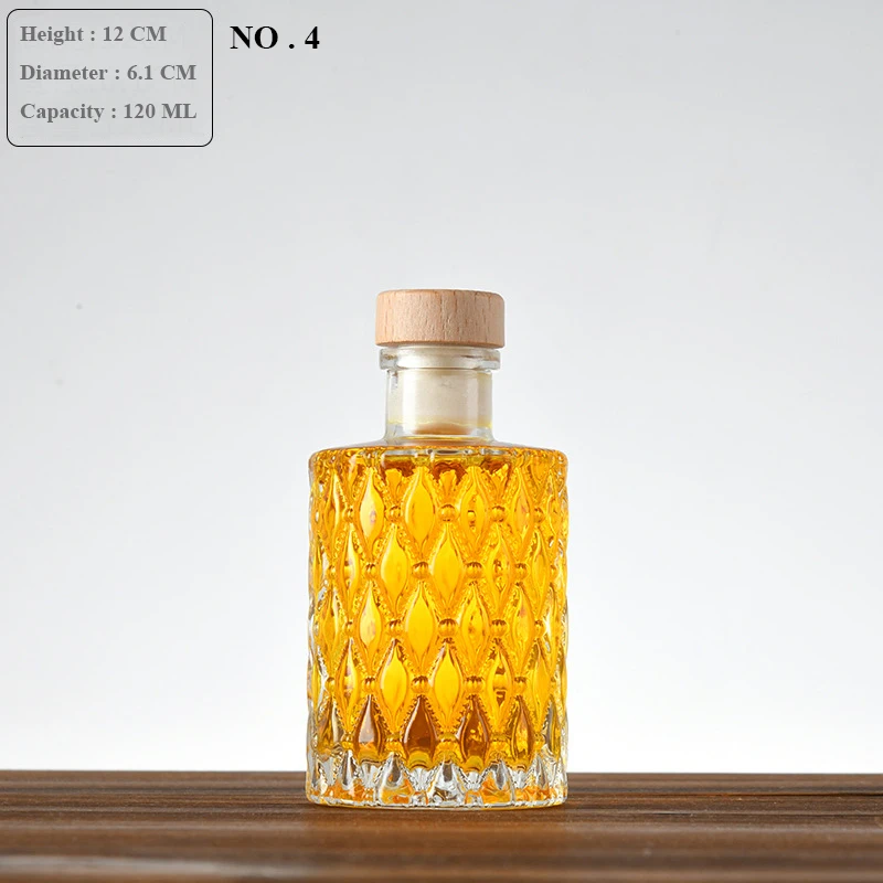 Carino di piccole dimensioni tutto'aperto senza piombo bottiglia di vetro di vino barware Whisky decantatore liquore decantatore: Trasparente