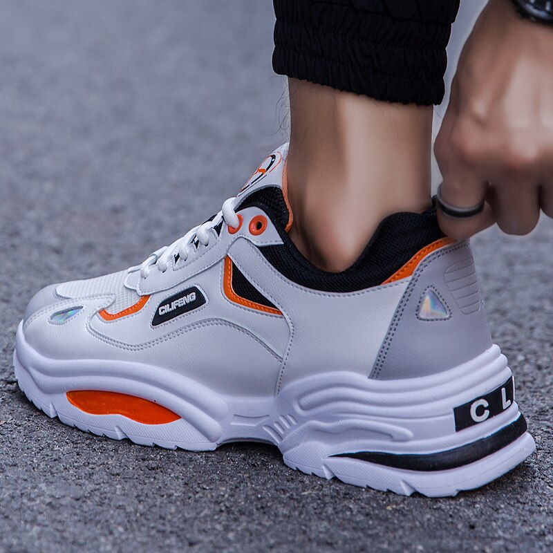 Heren casual schoenen veterschoenen heren winter lente heren dikke sneaker casual platform hoge hak dad schoenen 39-44