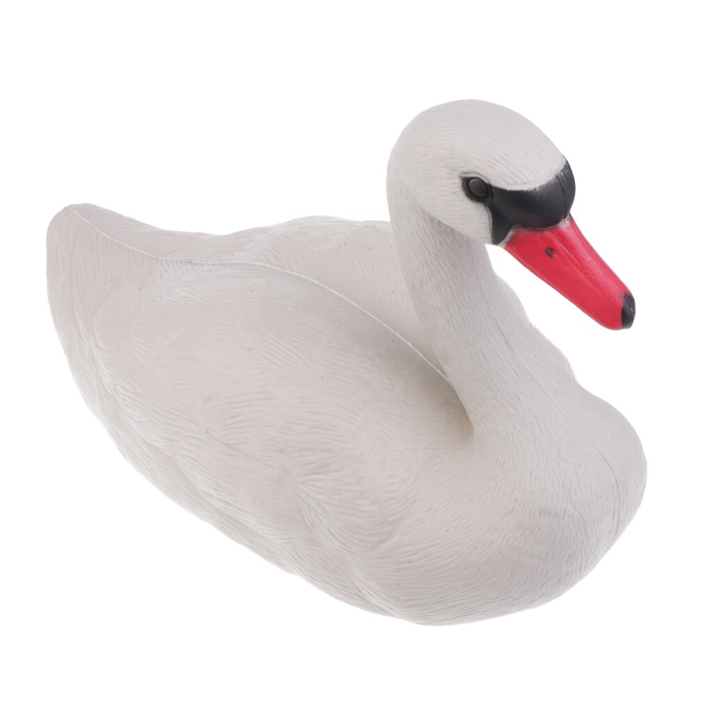 3D Full Size Floating White Swan Decoy keep Canada geese away