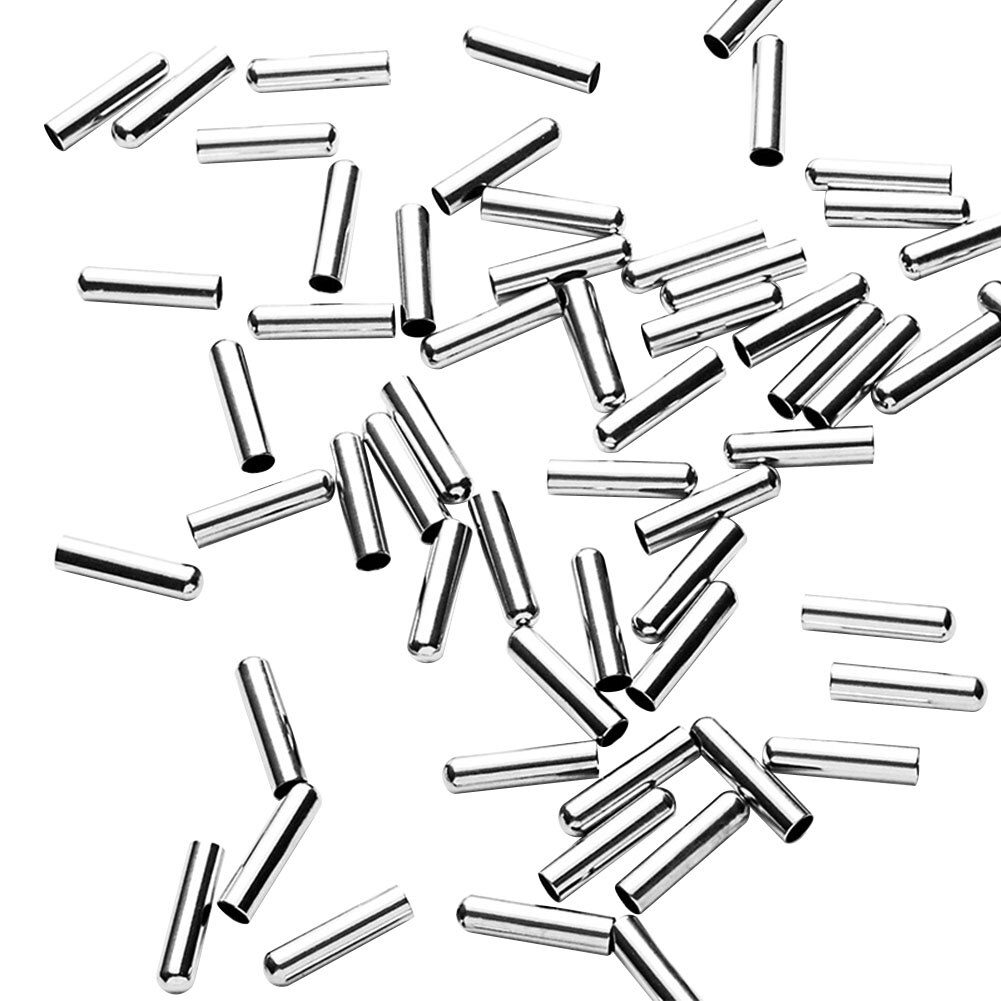 50Stck Schnürsenkel sperren Clips DIY Reparatur Metall Aglets Schnürsenkel Tipps Enden Luxus Dekoration Rostfrei Nahtlose Zubehör: 1