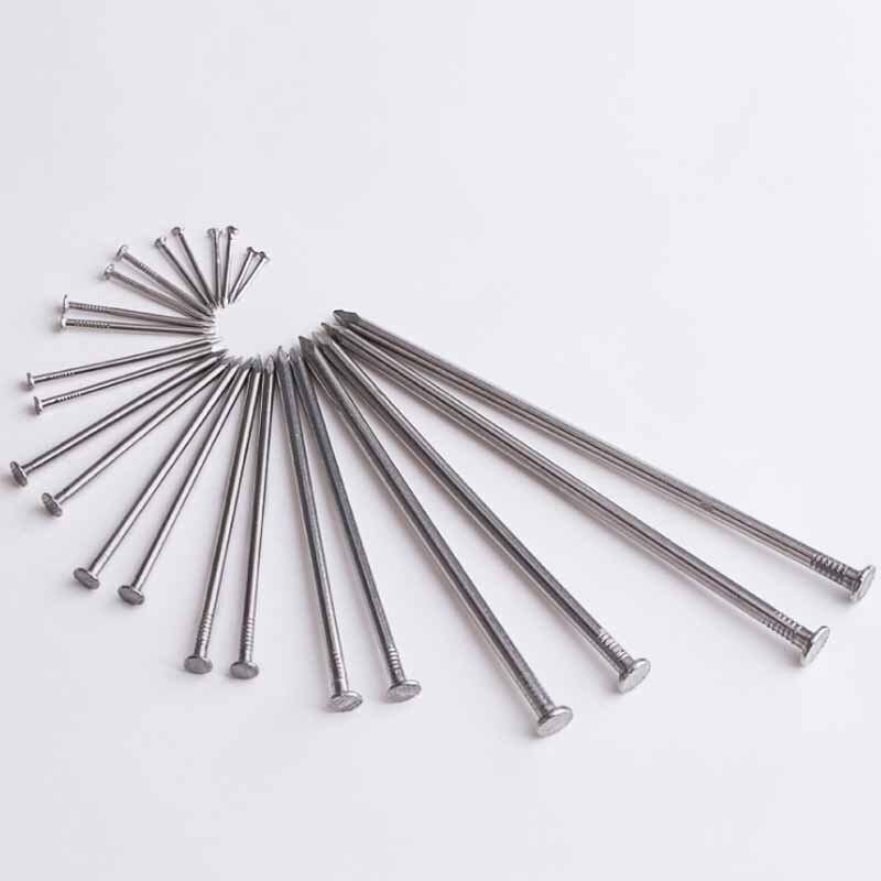 Clavo de cemento de acero inoxidable 304, clavo de acero para carpintero redondo, clavos de pared, clavo de cemento alargado, clavo de hormigón pequeño, 10 Uds.