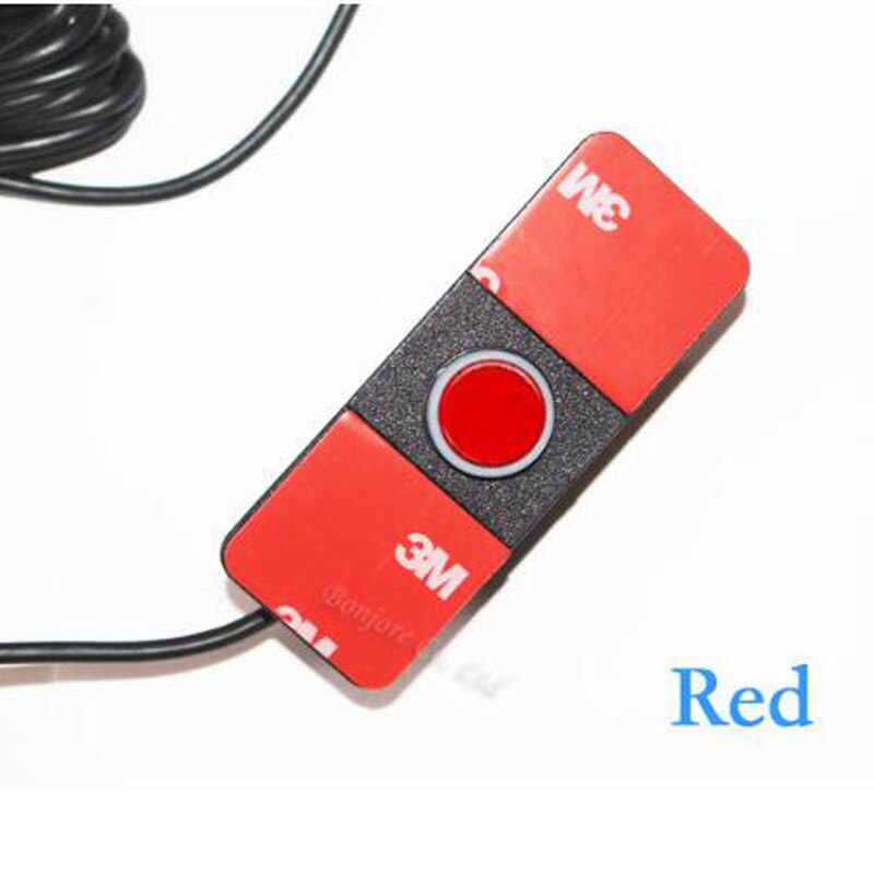Koorinwoo-Sensores de aparcamiento para coche, Pantalla LCD Original electromagnética de 13MM, plano, 4 Parkmaster, color blanco y negro, con luz de fondo: Rojo
