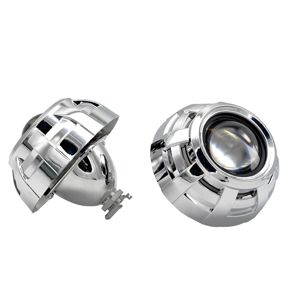 Car Bi xenon Projector Lens 3.0 Inch Full Metal Holder Shrouds Mask Use H1 Bulbs For H4 H7 Car Motorcycle Headlight Hid Retrofit: LENS KIT