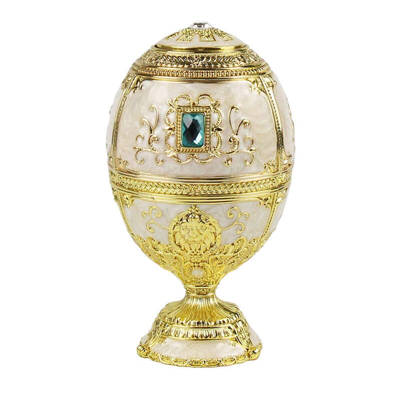 European Painting Ornaments Toothpick Box Castle Egg Shaped Toothpick Party: Default Title