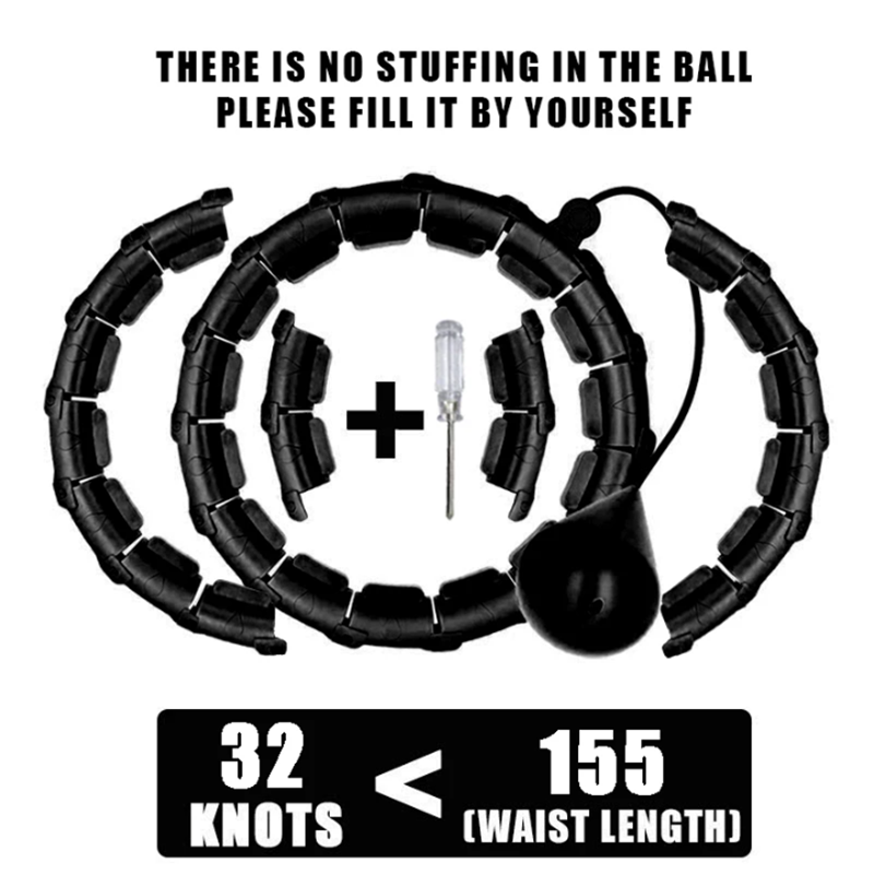 Cerchio per esercizi ponderato per adulti Cerchio per fitness infinito con nodi di perdita di peso con collegamenti aggiuntivi 2 in 1 regolabile e staccabile: Oro