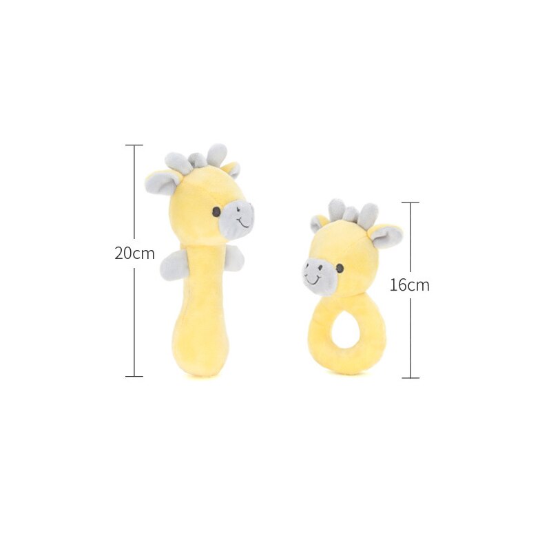 Accessoires voor kinderwagens rammelaars speelgoed voor mannen en vrouwen baby pluche stof troostende poppen 0-3-6-12 maanden wasbaar en bijtbaar