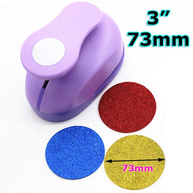 Perforadora circular de espuma EVA para manualidades, cortador de papel geométrico para escuela, con agujeros redondos, de 15mm-71mm,: 73mm circle