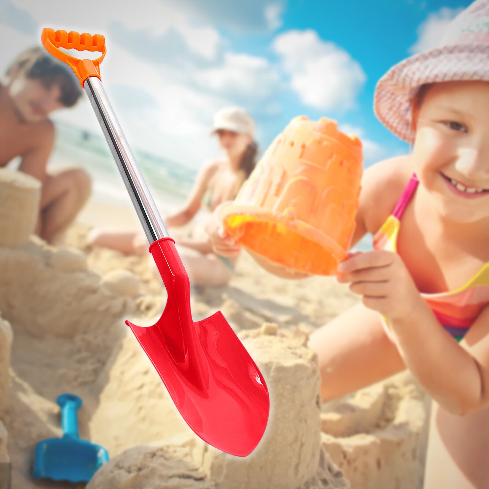 Zomer Zand Schop Speelgoed Voor Kids Kinderen Sneeuw Schop Kinderen Strand Schop Met Rvs Handvat Juguetes Playa