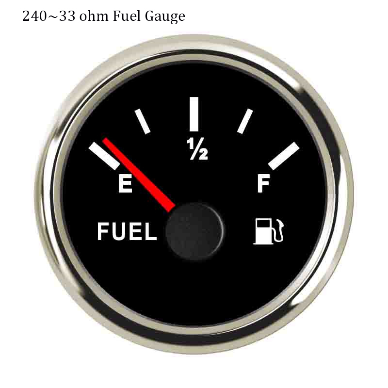 Stainless Steel Oil Liquid Tank Fuel Level Sensor 240ohm/ 190ohm Fuel Sending Unit Float Switch with 200 mm 300 mm 350 mm 450 mm: Black Silver 240ohm