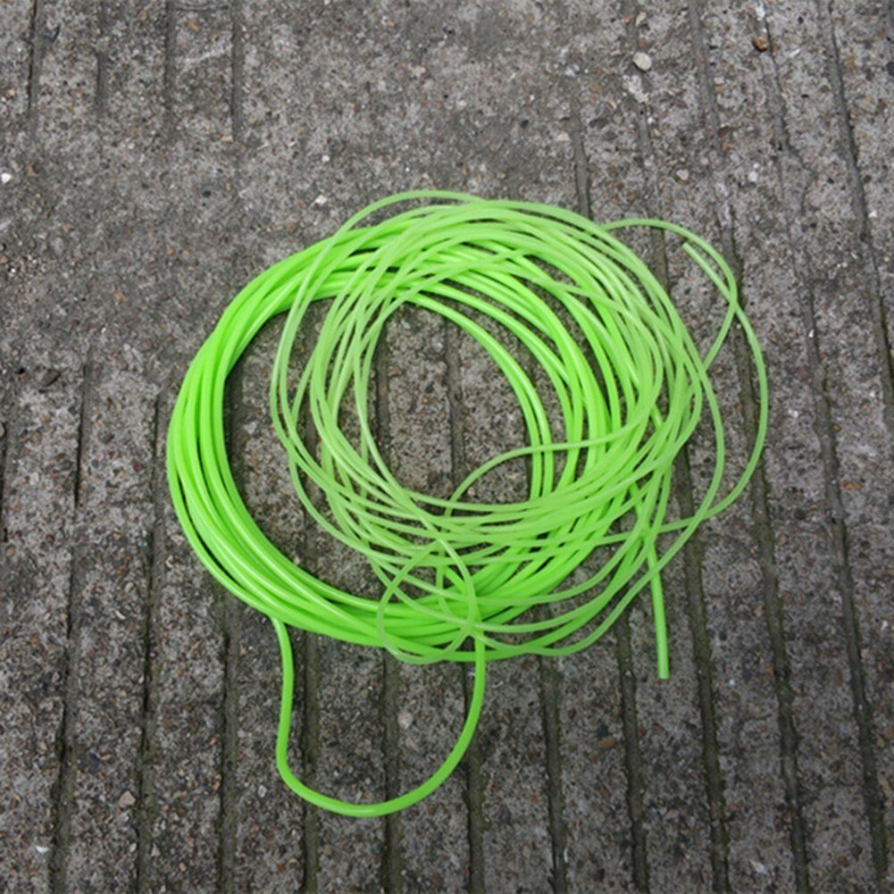Tubo luminoso de silicona para pesca, manguitos de aparejos de pesca de mar profundo, accesorios de 2/3mm, 1/5/10m