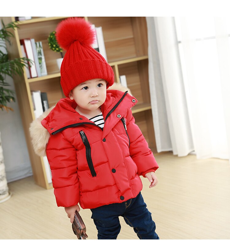 Nuovo Del Ragazzo di Inverno Del Rivestimento Del Bambino Con Cappuccio di Spessore Bambini Cappotti 12M-7 Vecchio formato Autunno Inverno 9WBT002