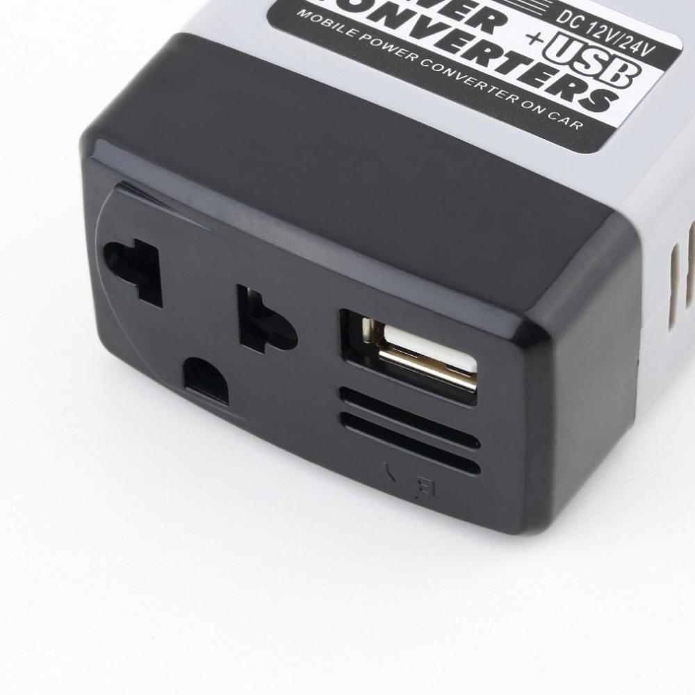 DC 12/24V robić AC 220V USB 6V samochód zasilanie mobilne inwerter adapter konwerter ładowarka używana na wszystkie telefony inwerter 12v