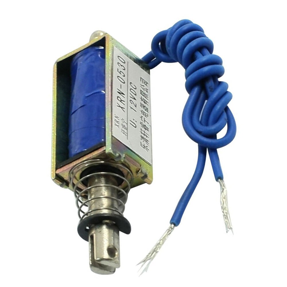 Solenoidi sähköinen magneettityyppi työntö / veto 10 mm dc 12 v 2.1 kg voima