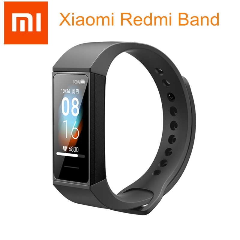 Xiaomi-pulsera inteligente Redmi Band Original, brazalete de Fitness con pantalla táctil a Color de 1,08 pulgadas, Control del ritmo cardíaco y de la música