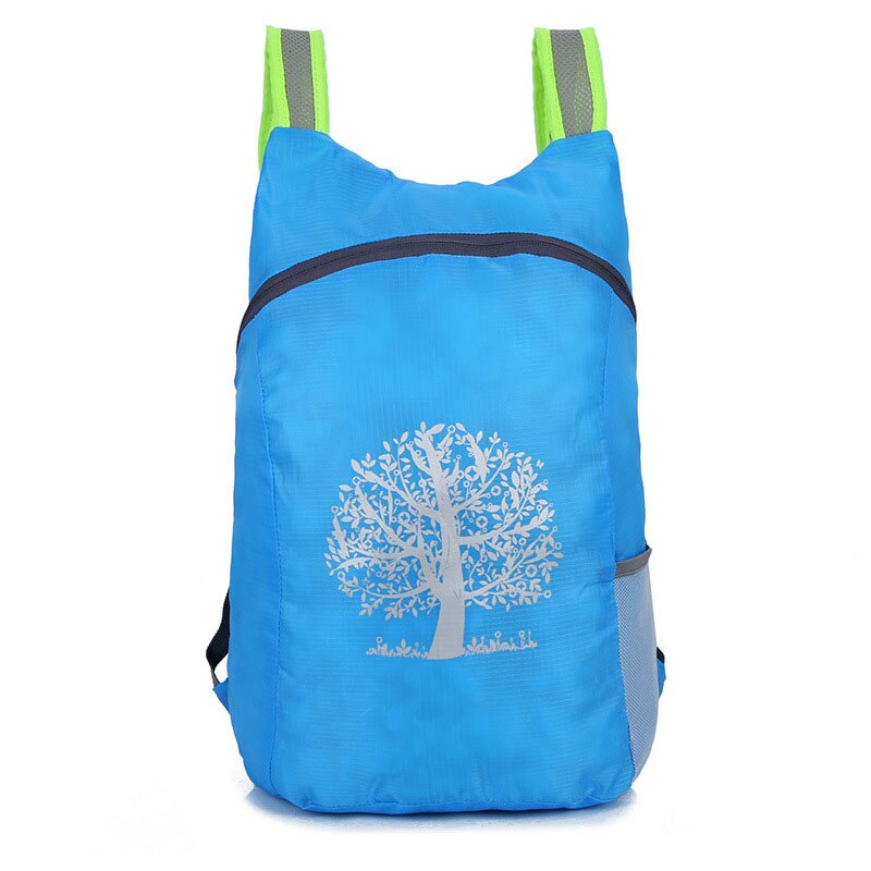 Sac à dos pliant Ultra léger pour hommes et femmes, sac à dos d'extérieur, Portable pour voyage, randonnée,: BLEU CIEL