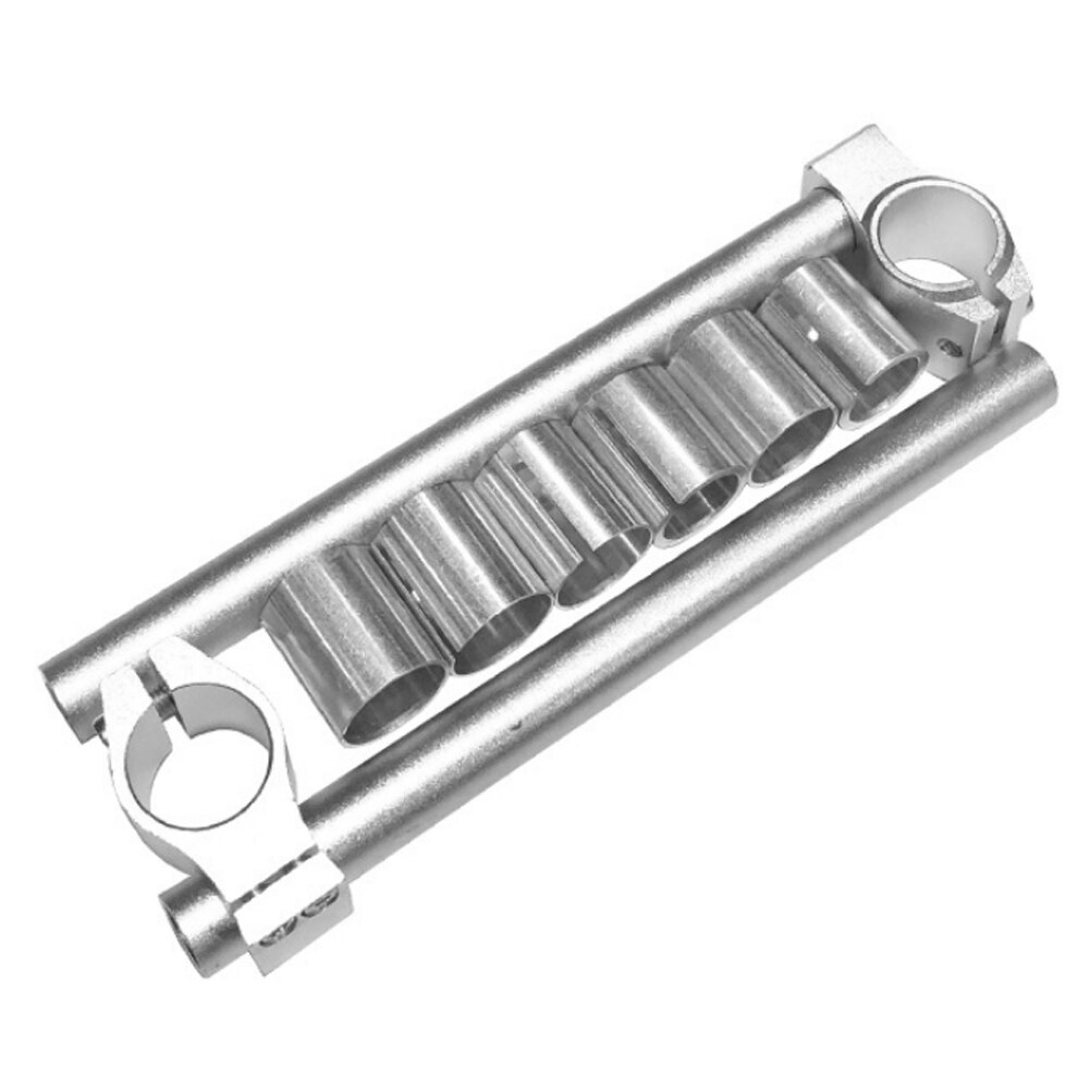 Vendite calde!!! 2 pezzi universali CNC 26mm 30mm 31mm manubrio moto clip su manubrio forcella: Argento