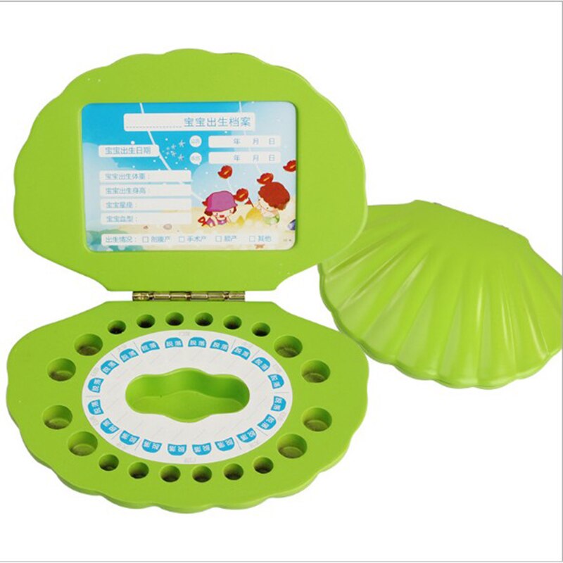 Original Wooden Crafts Shell Deciduous Teeth Baby Hair Deciduous Tooth Storage Child Save Box Keep Milk Teeth for Kids Organizer