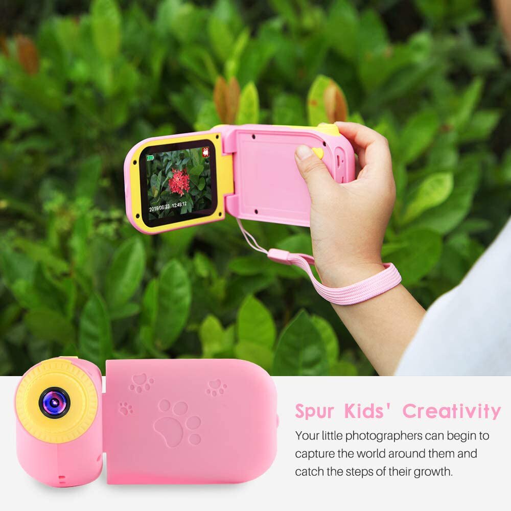 Børn tager fotokamera fuldt  hd 1080p bærbart digitalt videokamera 2.2 tommer lcd -skærm dv videooptager til børnelæring
