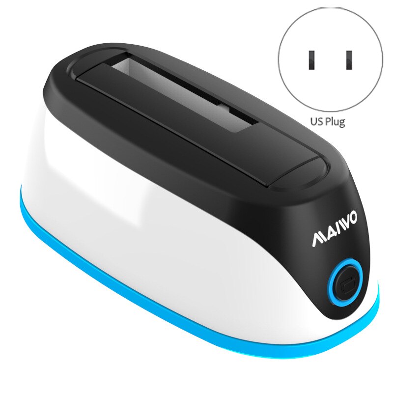 Station d'accueil MAIWO HDD SSD RGB USB3.0 à SATA 3.0 prise en charge de la Station d'accueil du disque dur pour Windows10 Mac OS prise américaine