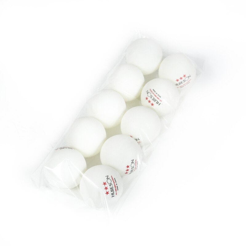 Huieson abs plastik bordtennisbolde 3 stjerner 2.8g 40+ mm bordtennisbolde til match træningsbolde: Hvid