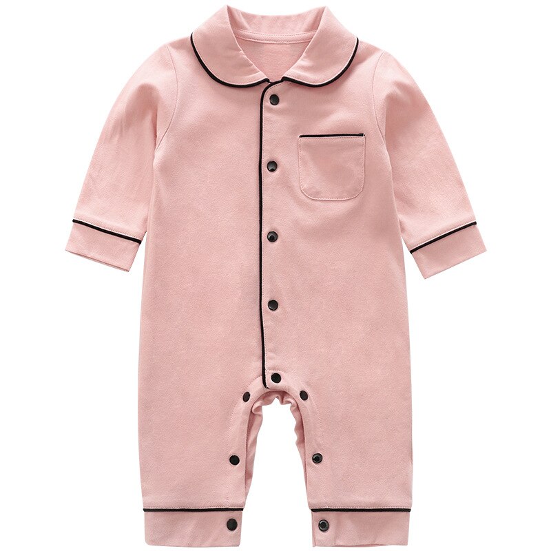 Baby Baby Jongens Kleding Volledige Mouw Solid Rompertjes Katoen 100% Casual Nachtkleding Peuter Pasgeboren Kleding Gewaden 0-24M