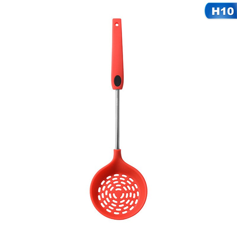 Silicone Utensil-Set Turner Spatula Cooking-Spoon Soup Pastry Tools 11-in-1 Kit Versatile Kitchen Spatula: H10