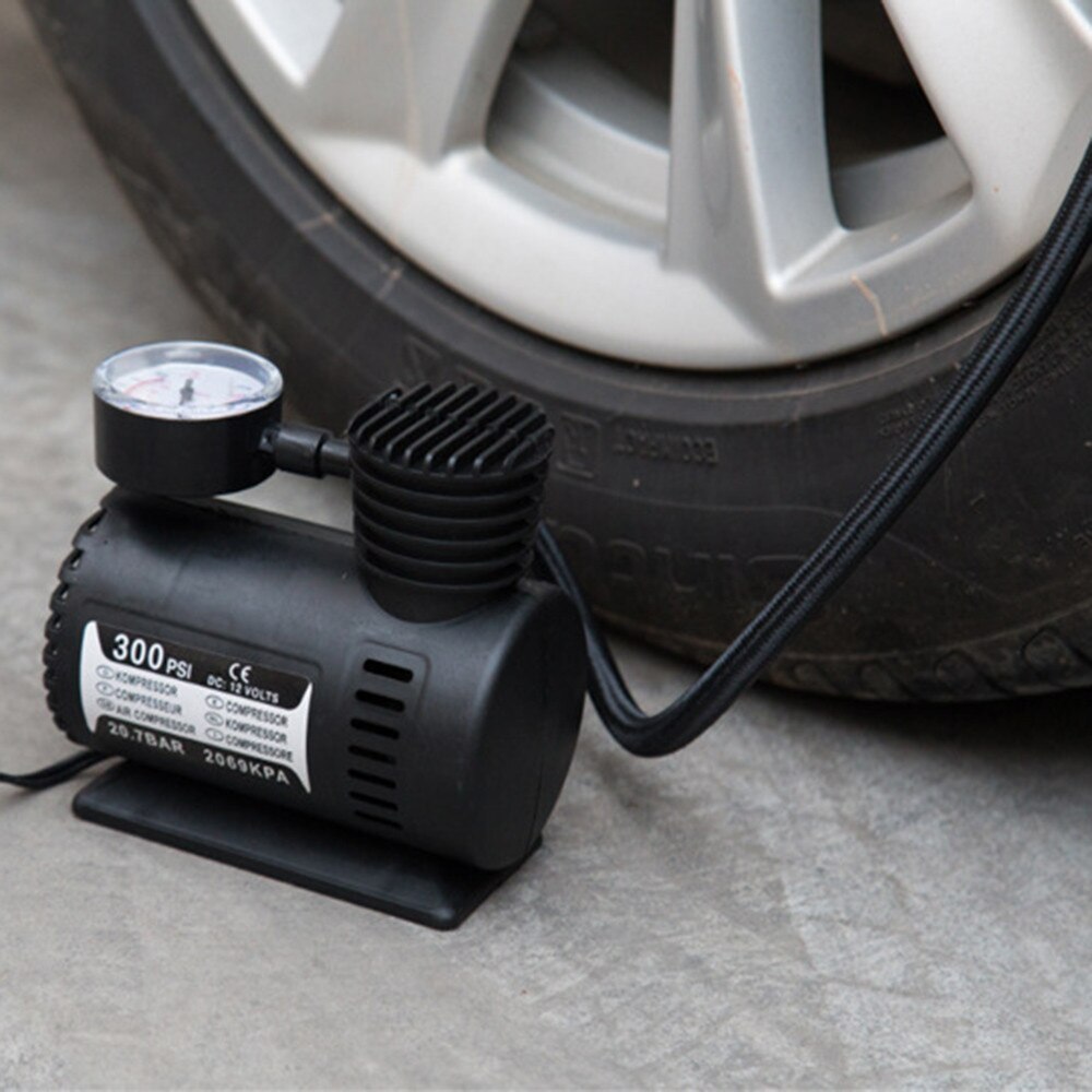 12V Portable Mini Air Compressor 300 PSI Car Van Bike Tyre Inflator Car styling or