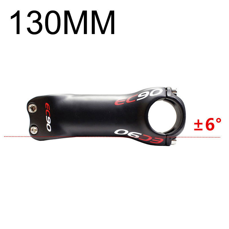 EC90 Bike Stem Full Carbon Fiber 60/70/80/90/100/110/120mm MTB Stem ±6°/17° Bicycle Handlebar Stem for Mountain Road Bike: 6 130MM