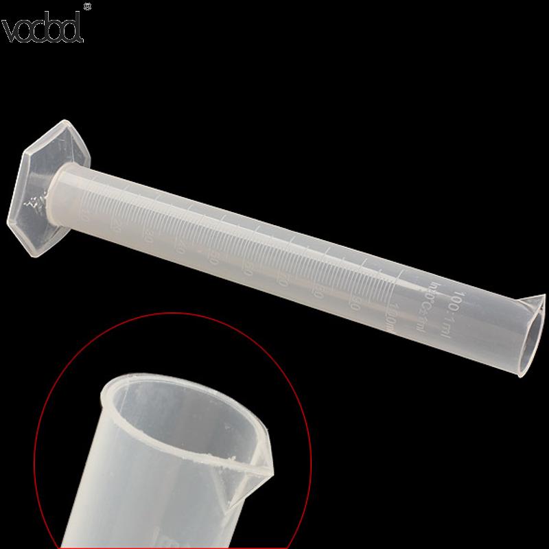 Conical Measuring Cup Plastic Transparent Graduated Cylinders Laboratory Kitchen Measure Tool School Lab Accessories 1Pc 100ML