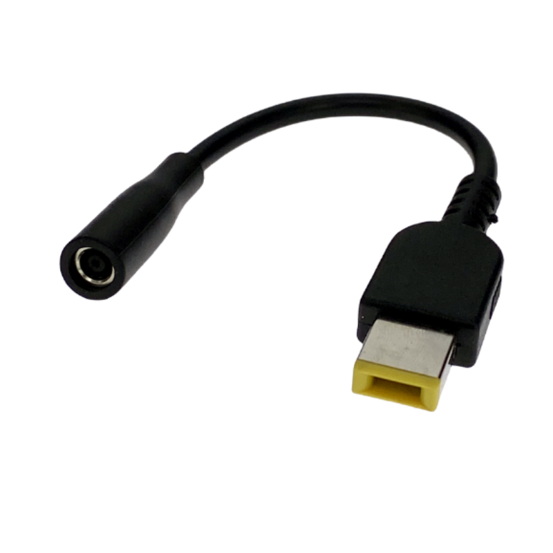 Câble adaptateur pour ordinateur portable carré mâle à 4.5*3.0mm 5.5*2.1mm 7.4*5.0 7.9*5.5mm femelle cordon de convertisseur de chargeur d'alimentation cc pour Lenovo hp