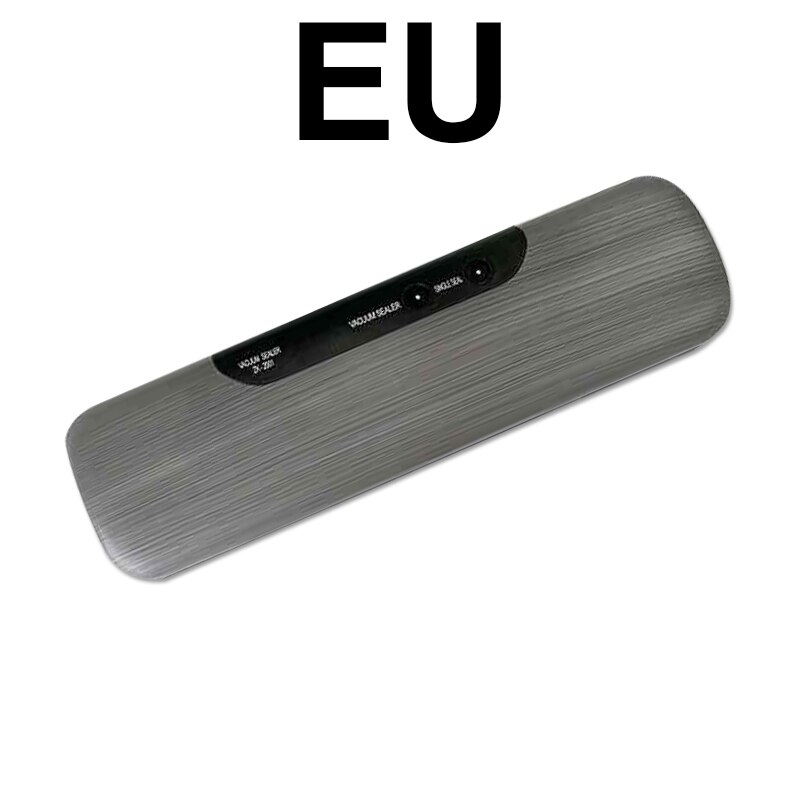 Food Vacuum Sealer Verpakking Rolls Vacuüm Zakken Voor Keuken Opslag Vacuüm Verpakking Machine Naadlasmachines Huishoudelijke Hotsale: Black EU Plug